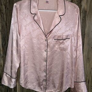 SET Victoria's Secret Light Pink Satin Pajama